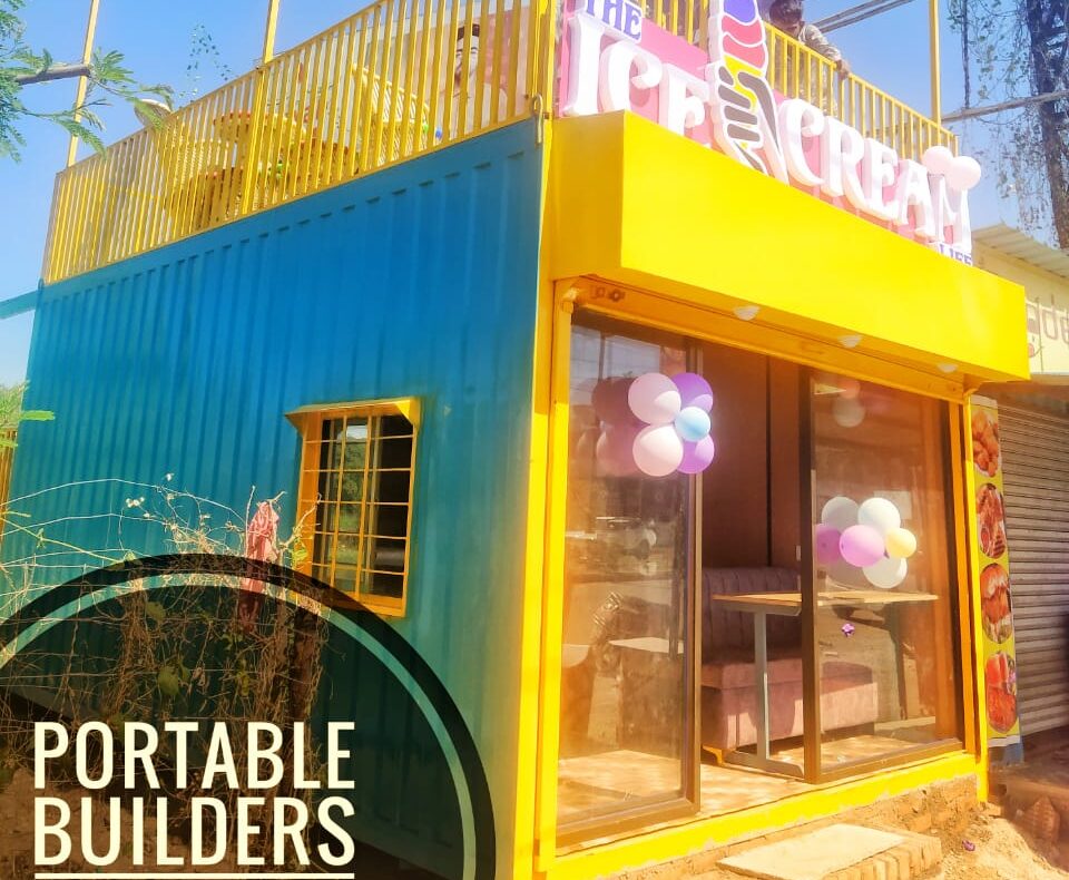 portable builders rooftop ice cream parlour